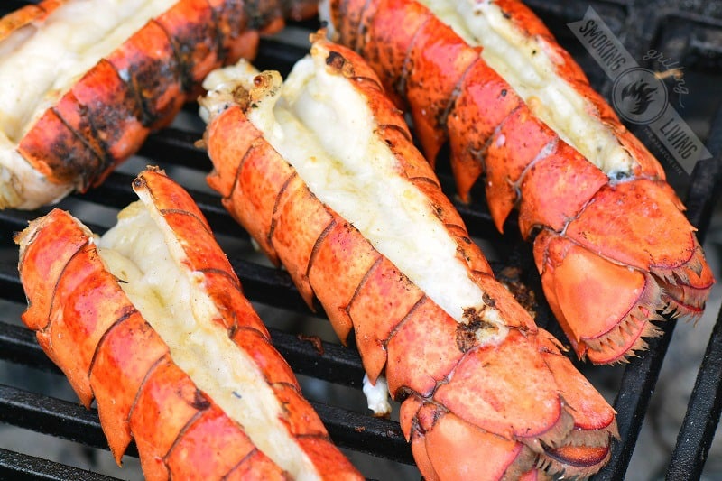 lobsters on the grill