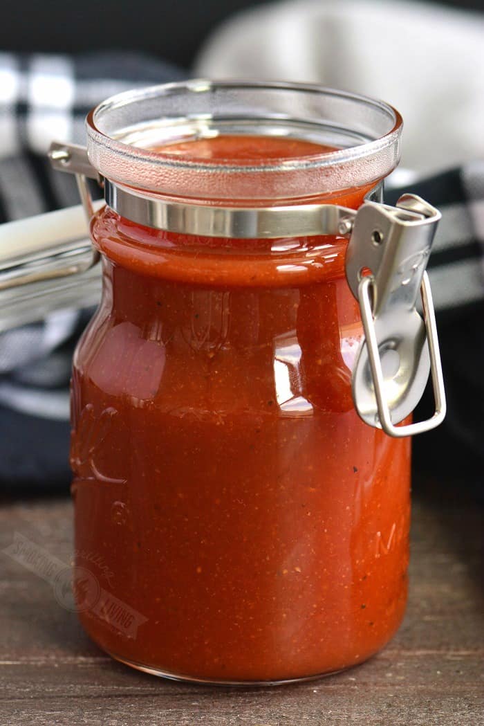 BBQ sauce in a jar