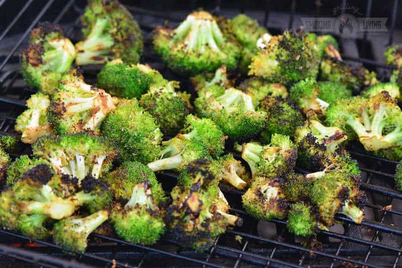 crispy broccoli on the grill