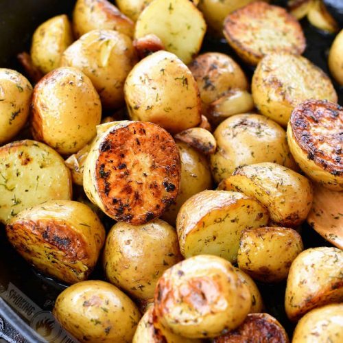 Garlic Butter Grilled Potatoes - Easy Grilled Potatoes with Few Ingredients