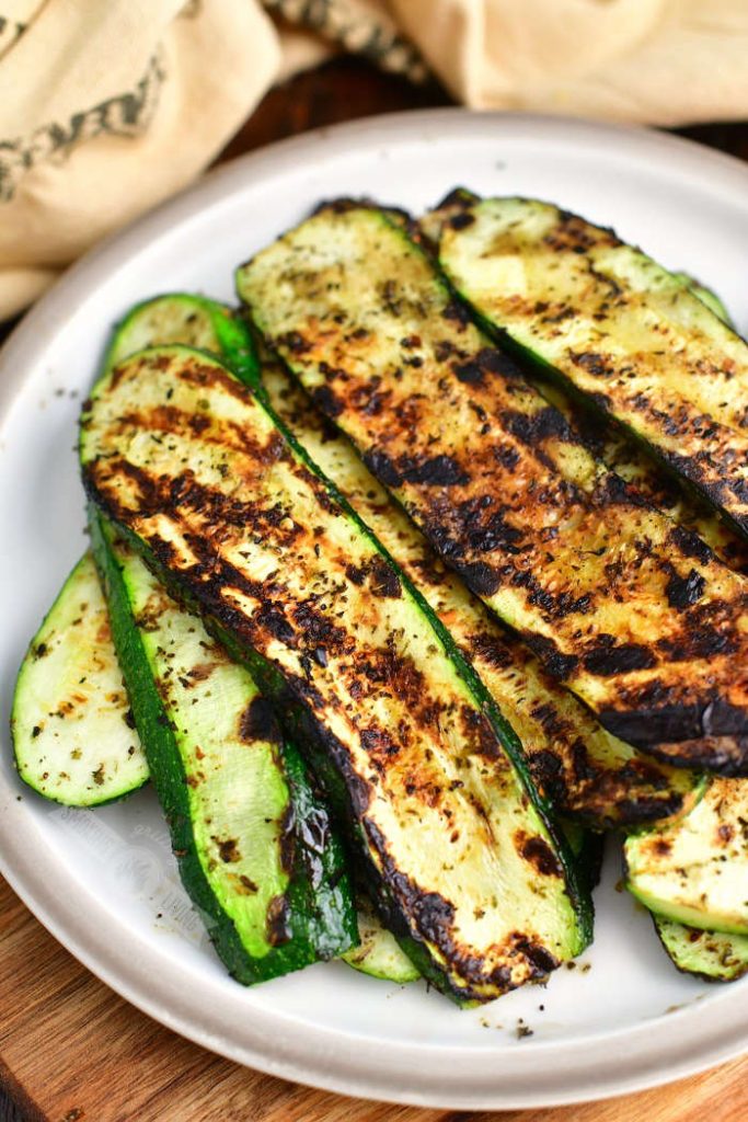 Grilled Zucchini - Easy and Nicely Seasoned Grilled Side Dish