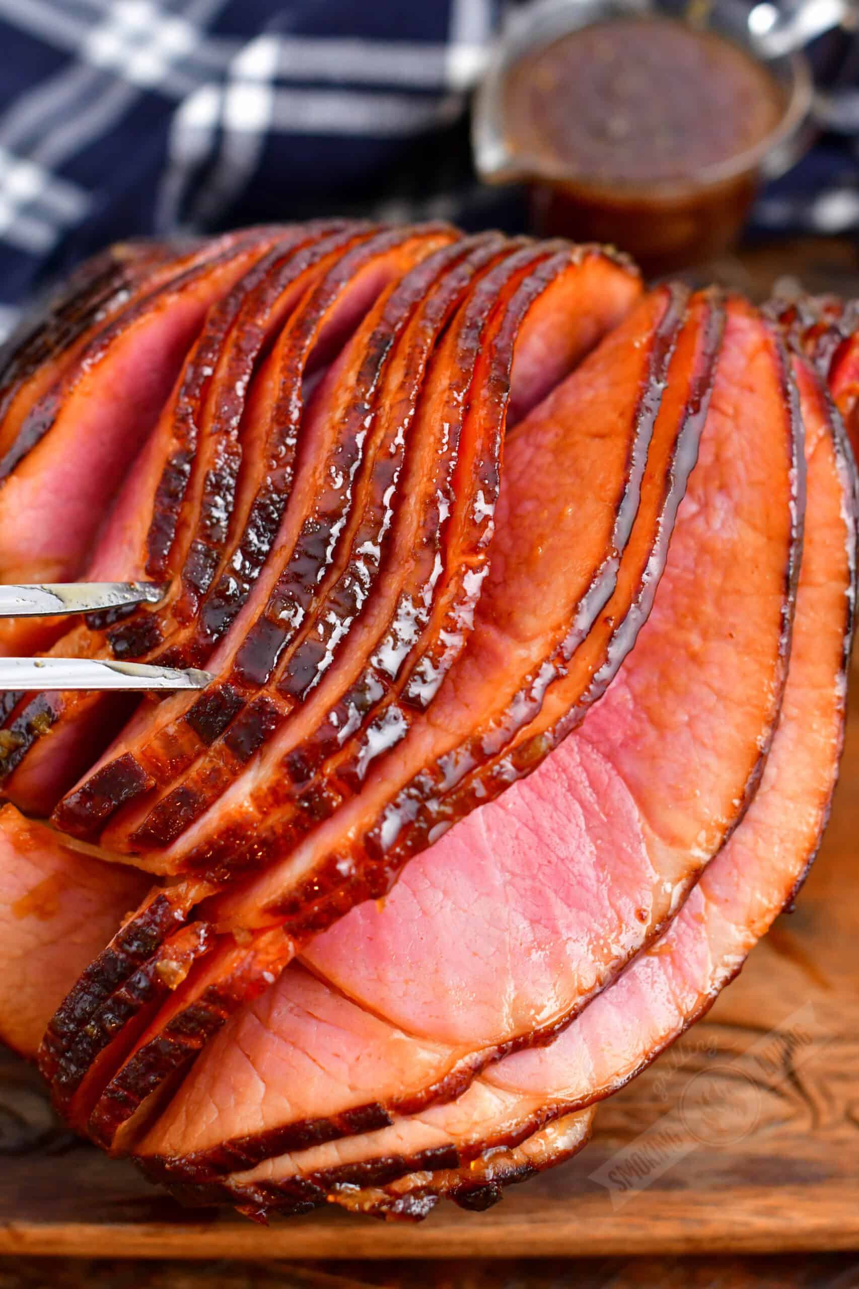 Smoked Ham With Brown Sugar Ham Glaze - Grilling, Smoking, Living