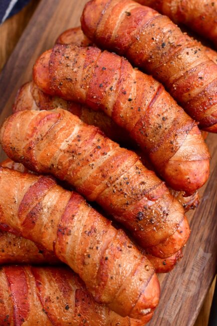 Bacon Wrapped Smoked Sausage - Grilling, Smoking, Living