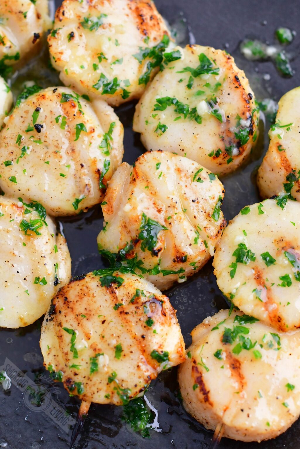 Grilled Scallops - Easy Grilled Scallops Finished With Herb Butter