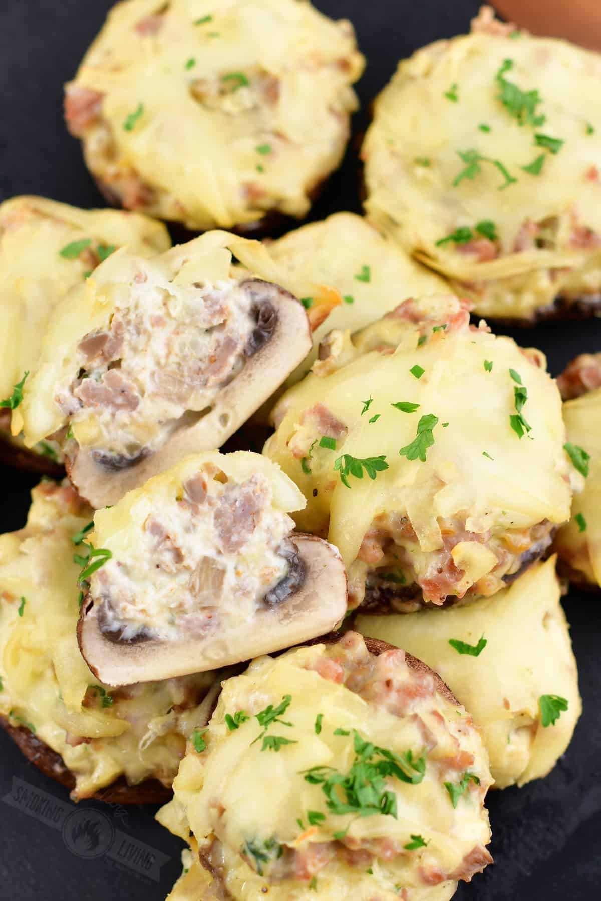 Smoked Sausage Stuffed Mushrooms Grilling, Smoking, Living