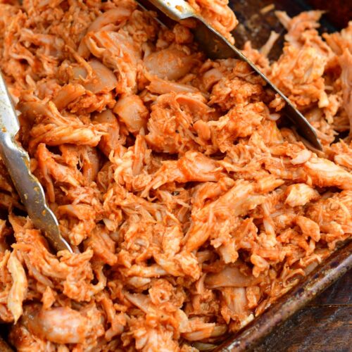 Ready-to-Eat Pulled Chicken : Hardwood Smoked Pulled Chicken